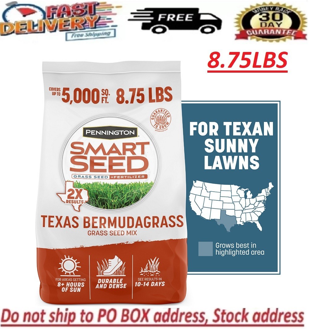 Pennington Smart Seed Texas Bermuda Grass Seed Mix, for Full Sun, 8.75 Lb.