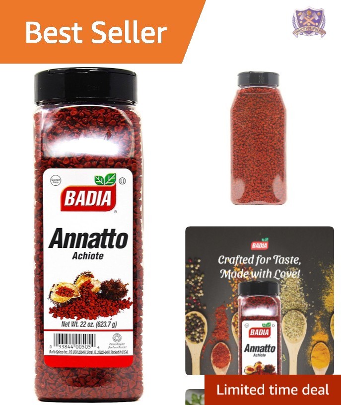Annatto Seeds 22 oz Natural Food Coloring and Seasoning for Latin Cuisine