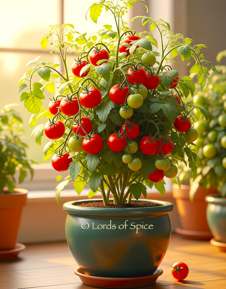Container Tomato Seeds – COMPACT – Productive – Dwarf Tomato Seeds – USA
