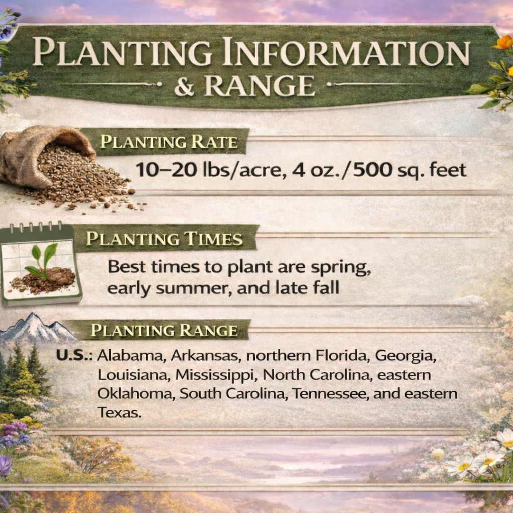 1/4LB Tennessee Bulk Wildflower Seed Mix 1lb Covers 2,000sq-ft Colorful Blooms