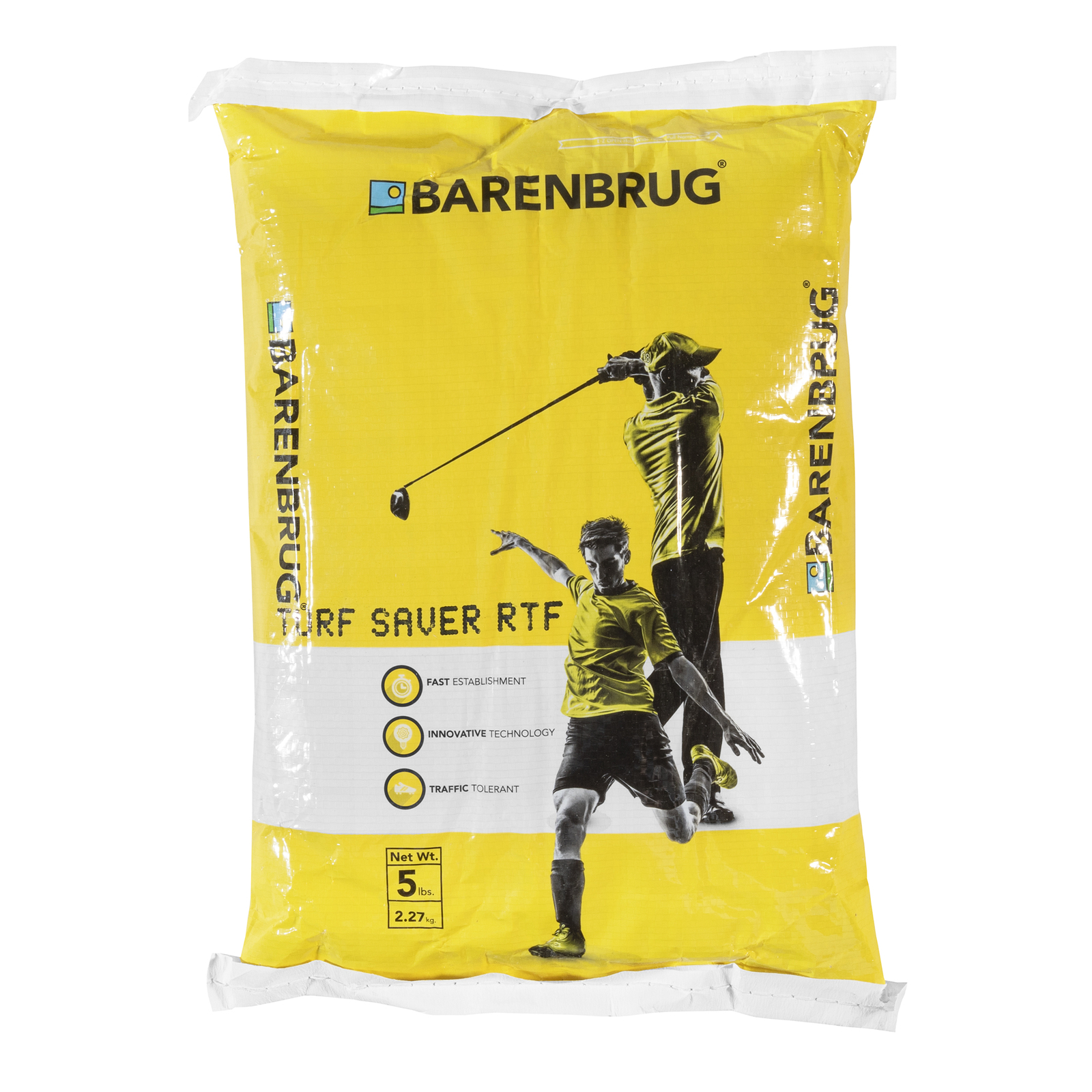 Barenbrug Water Saver High Quality Turf-Type Tall Fescue Blend Grass Seed, 5 LB