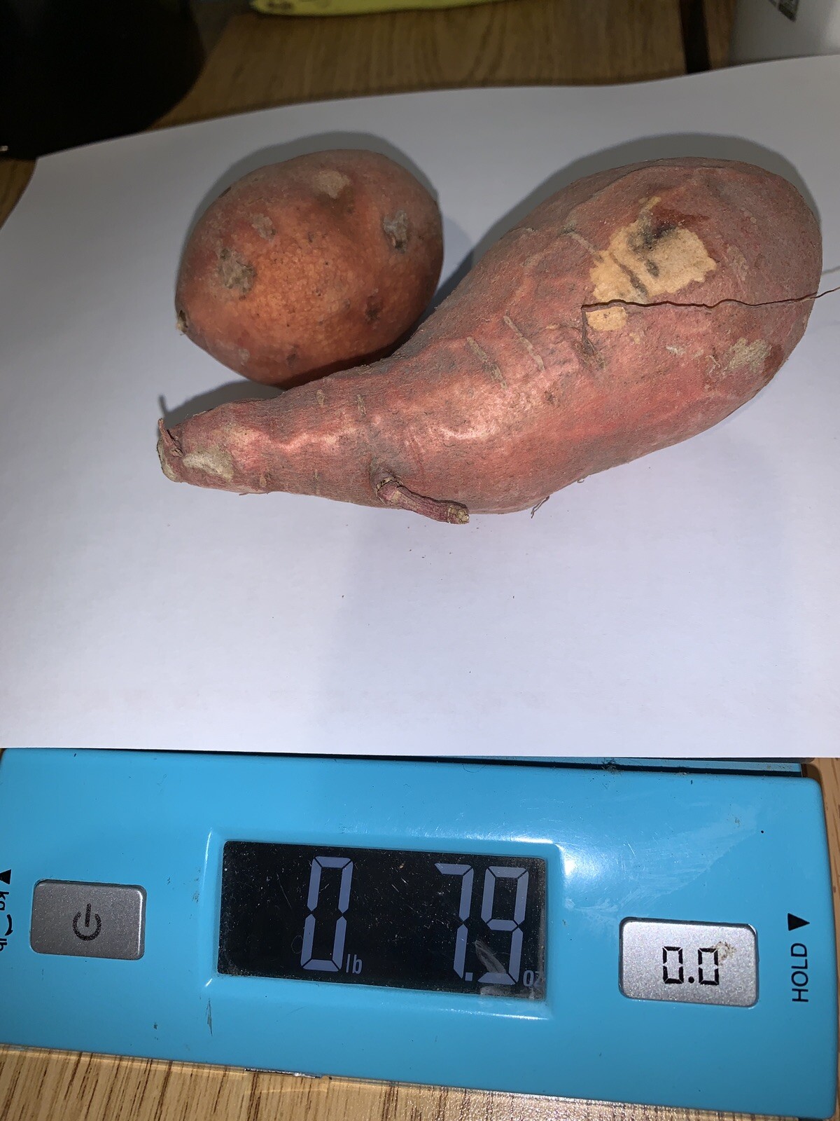 2 tubers of Organic Garnet Sweet Potatoes, Red skin Yams