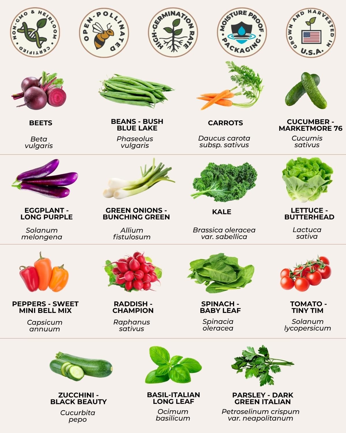 15 Vegetable Kit Varieties for Small Urban Garden, Balconies & Patios – Non-G…