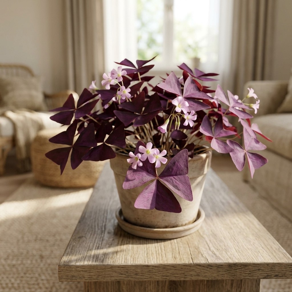 Purple Leaf Oxalis Seeds – 30 Pieces – Ideal for Home Garden Container Planting