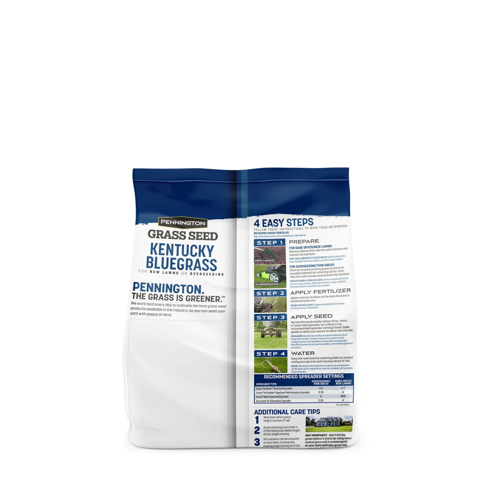 Kentucky Bluegrass Northern Grass Seed Mix for Sun to Partial Shade, 3 Lb