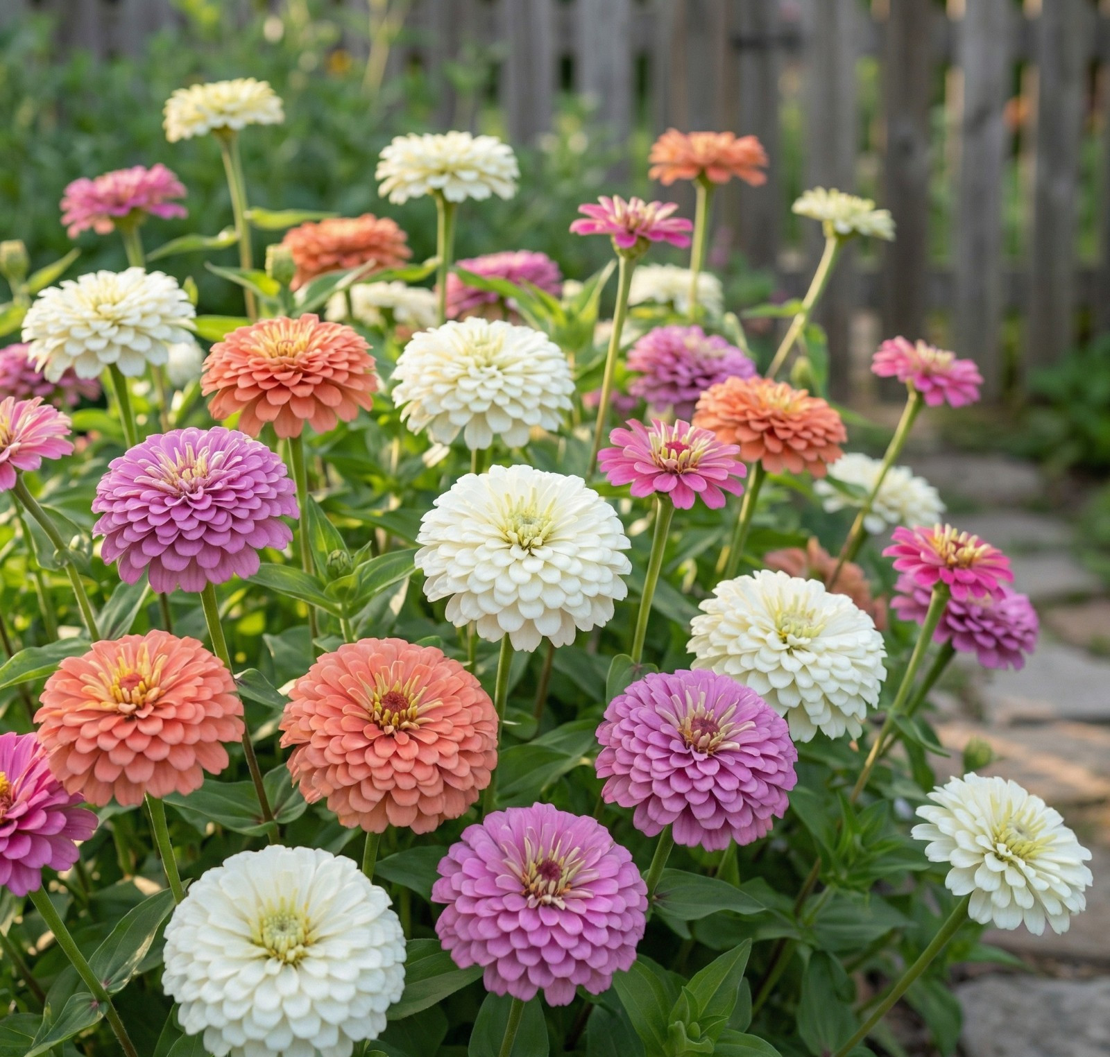 Zinnia Benary’s Giant WEDDING PASTEL MIX Cut Flower Blooms Tall Non-GMO 25 Seeds