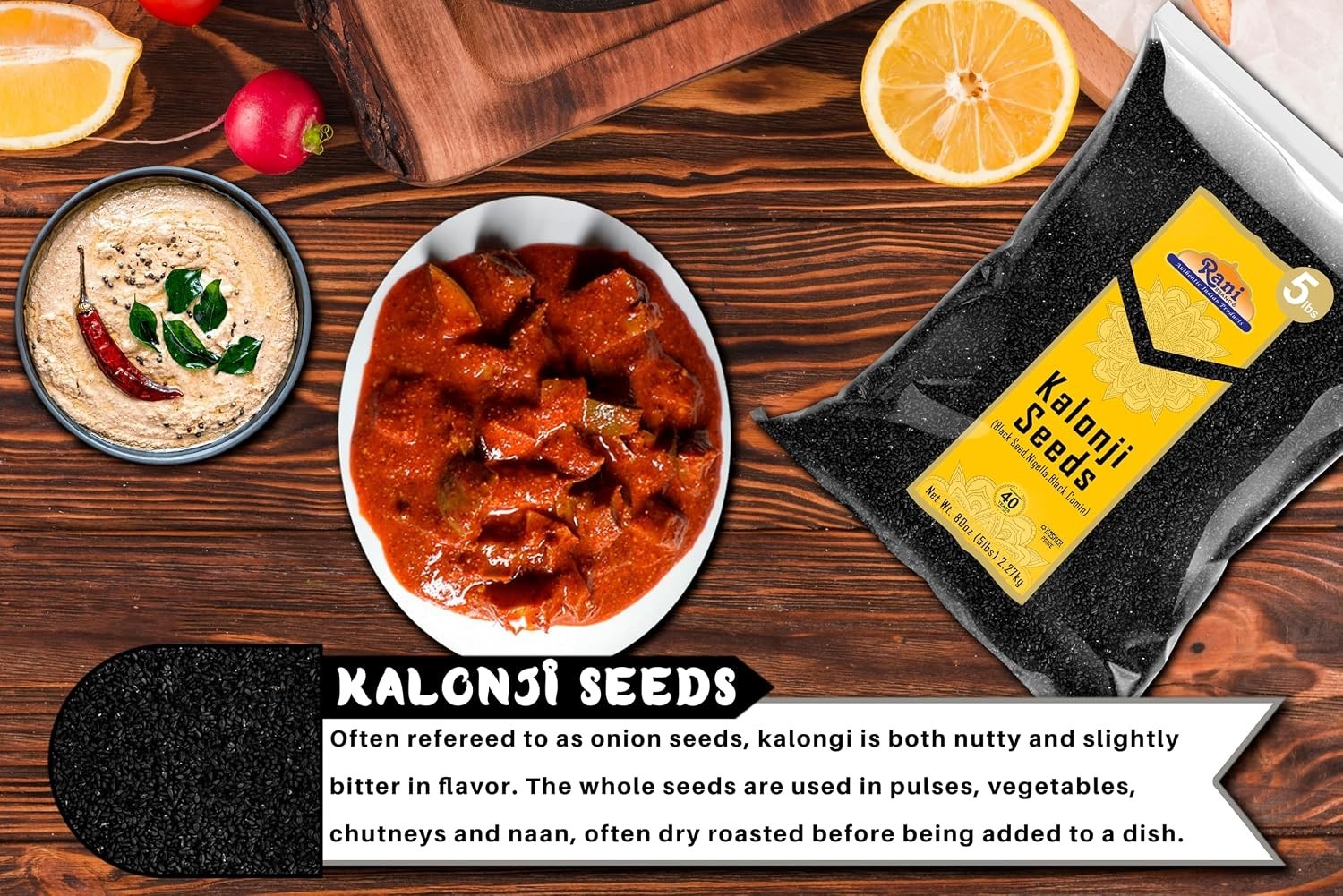 Rani Kalonji Black Seed – 80oz All-Natural, Non-GMO Indian Spice