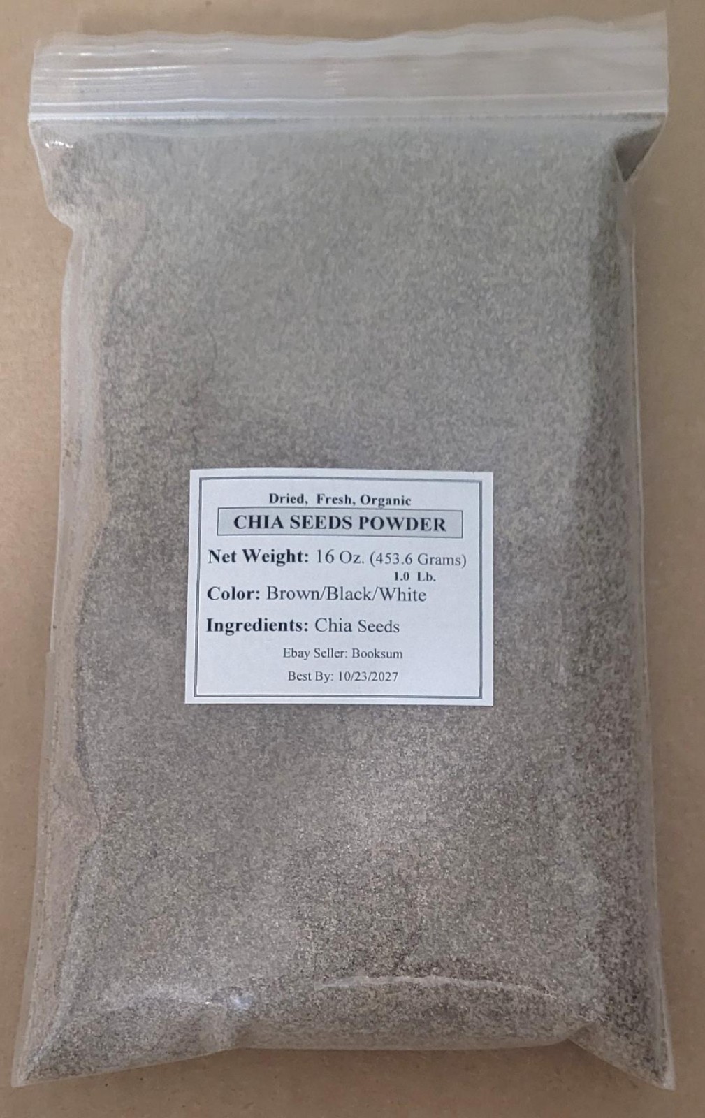 💚💚 CONVENTIONAL BLACK ORGANIC CHIA SEEDS POWDER 1.0 – 5.0 LB. OPTIONS 💚💚