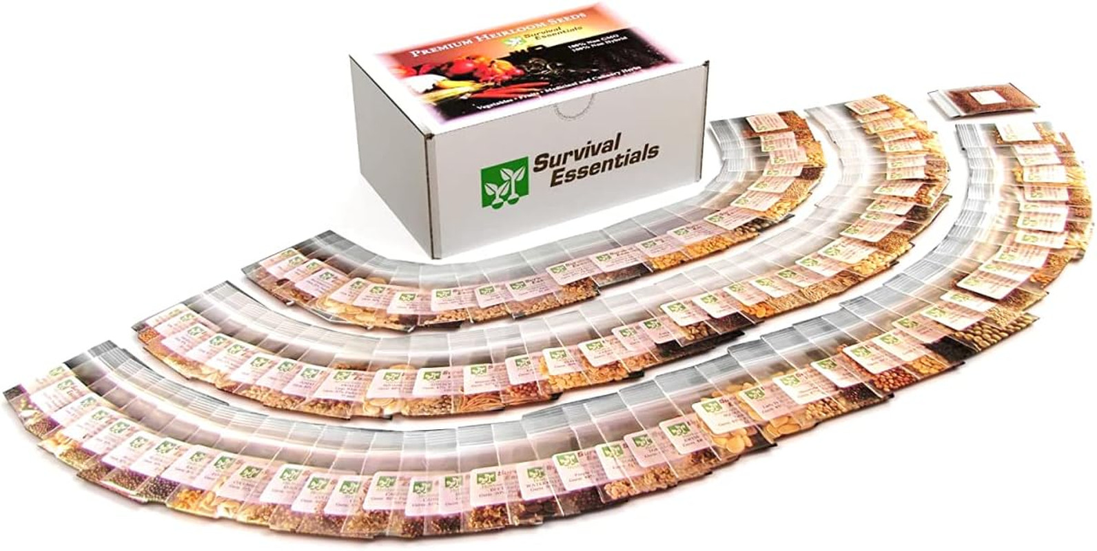 Garden Heirloom Seed Vault, 100 Variety, over 17,500 Vegetable, Fruit, and Herbs