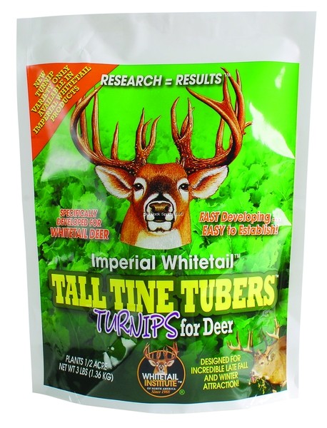 Whitetail Institute Tall Tine Tubers Seed 1/2 Acre 3 Lbs Fall Turnips
