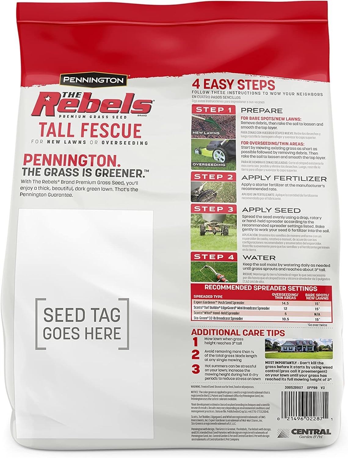 The Rebels 3 lb Tall Fescue Grass Seed – Perfect for All Sunlight Conditions