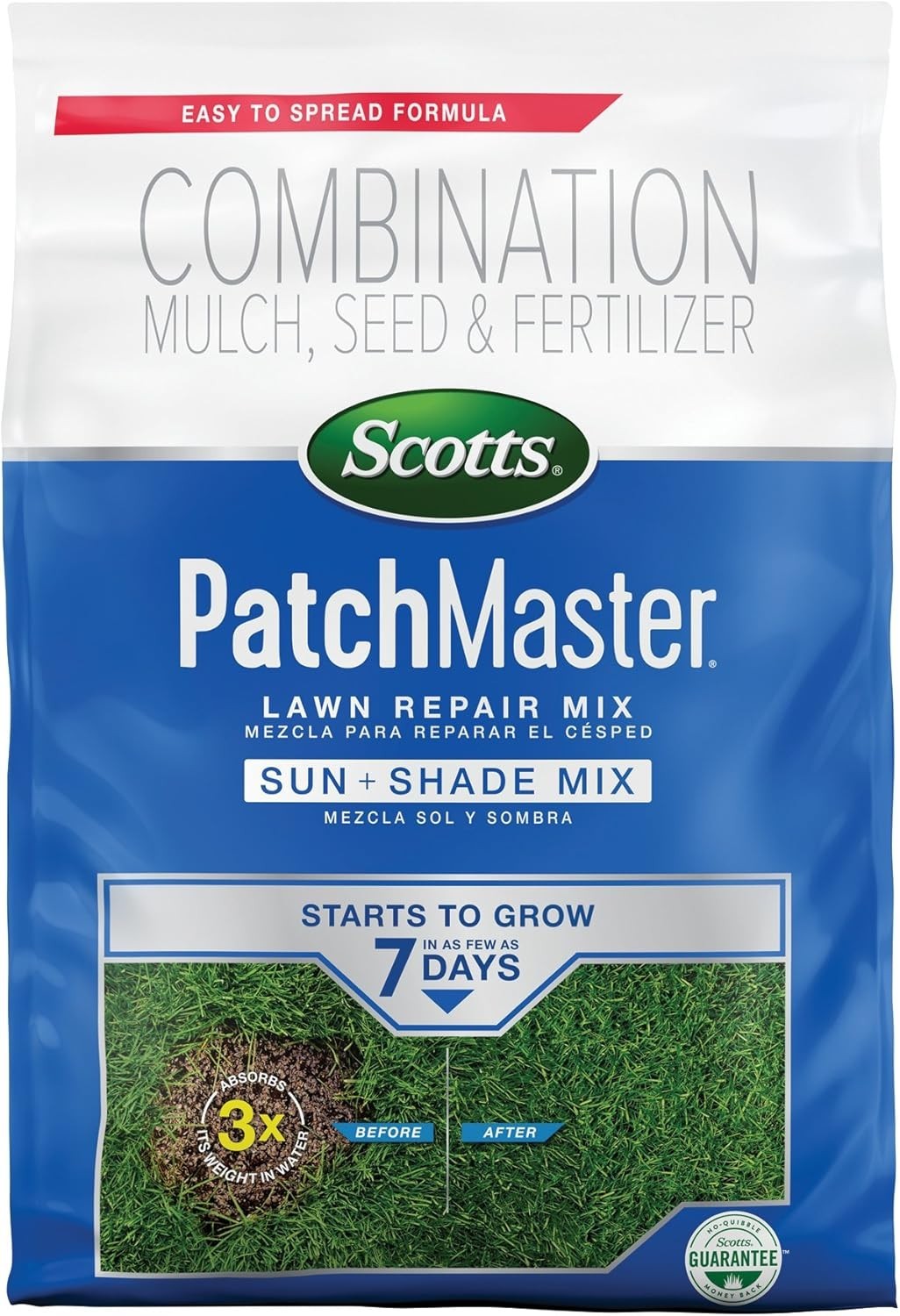 PatchMaster Lawn Repair Mix Sun + Shade Mix – 4.75 lbs