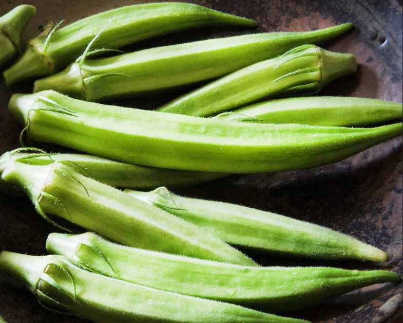 30 BLONDY OKRA SEEDS. FRESH HARVEST FOR GARDENS US SELLER