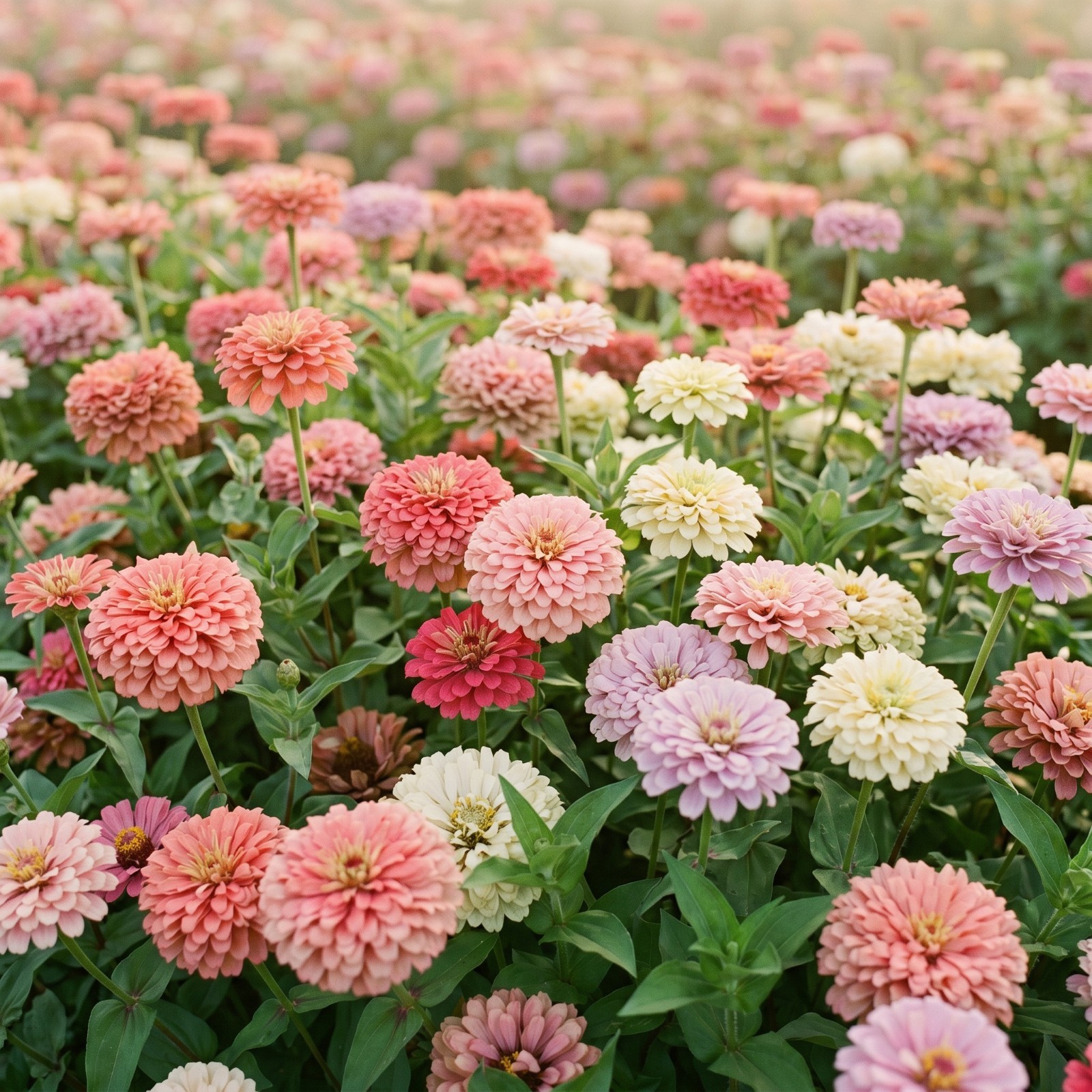 Zinnia GIGANTICA VINTAGE ROSE Wedding Mix Romantic Huge Double Blooms 50 Seeds!