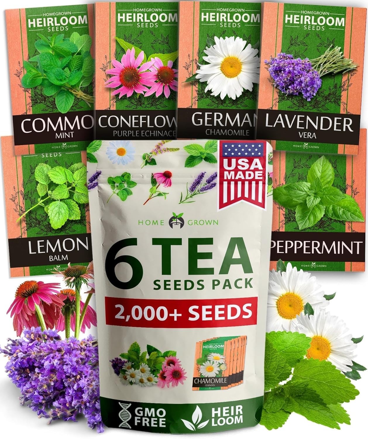 Medicinal Herb Seeds Vault – 2,000+ NON-GMO Heirloom Seeds for Indoor & Outdoor