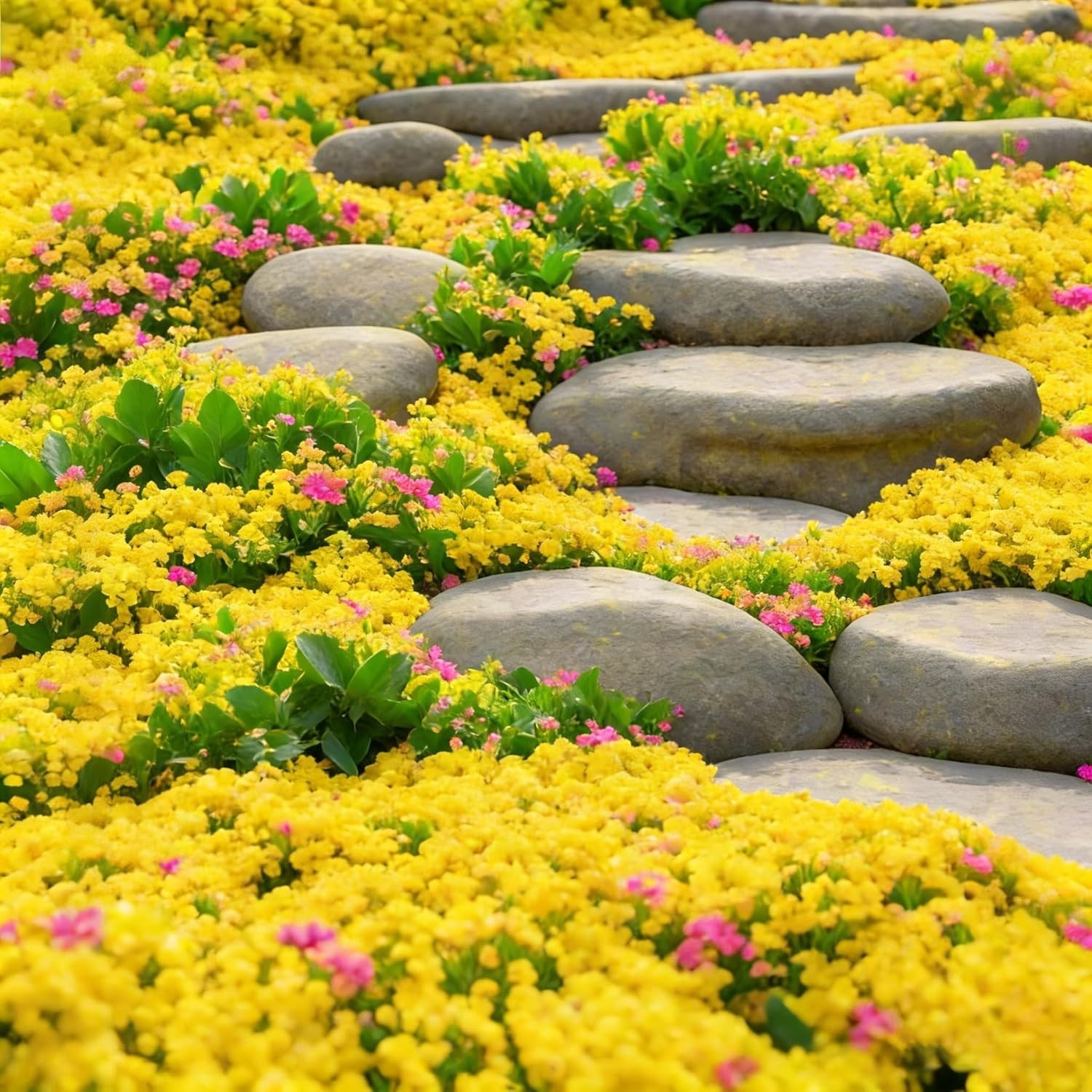 20000+ Bright Yellow Creeping Thyme Seeds Ground Cover-Low Maintenance Perenn