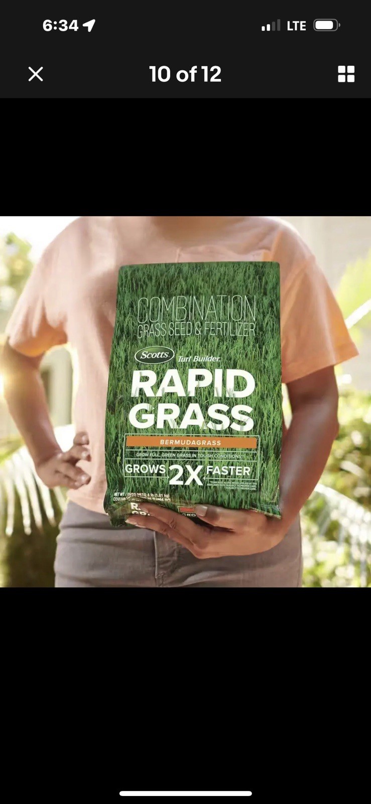 Scotts Bermuda⛳️RapidGrass🌱Seed🍀Fertilizer Blend FREE/FAST📭SAVEBuy 2+💰4 lb