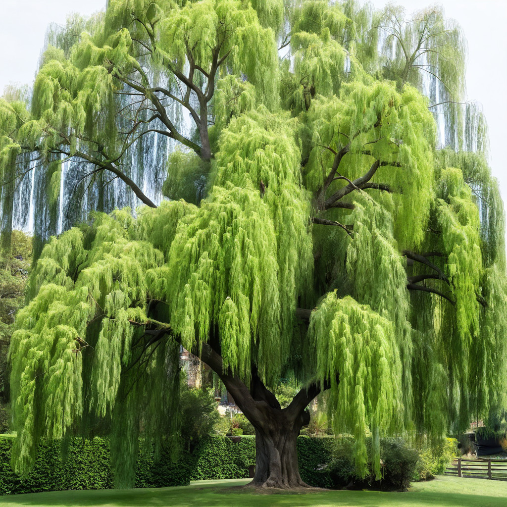 5 Willow Seeds Tree Weeping Flower Giant Flowers Seed Perennial “Bright Green”