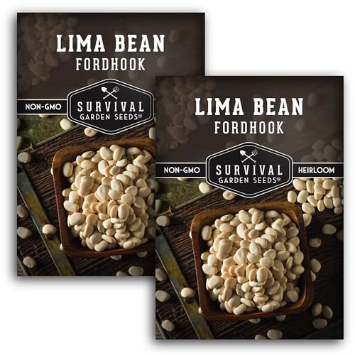 Lima Bean Seeds for Planting – Heirloom Fordhook Bush Variety for Growing 2
