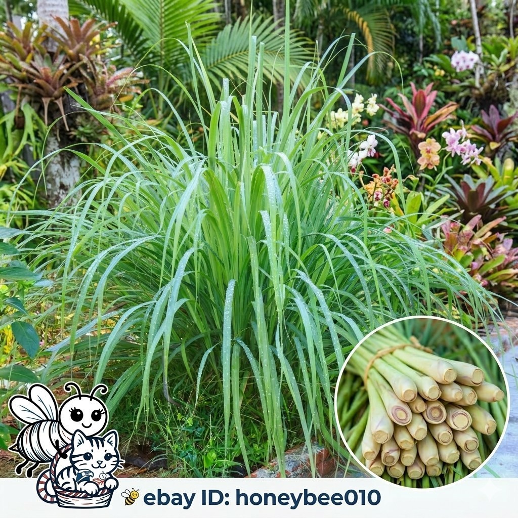 500± (± 0.35gm) LEMONGRASS SEEDS HERB SEEDS- FREE SHIPPING