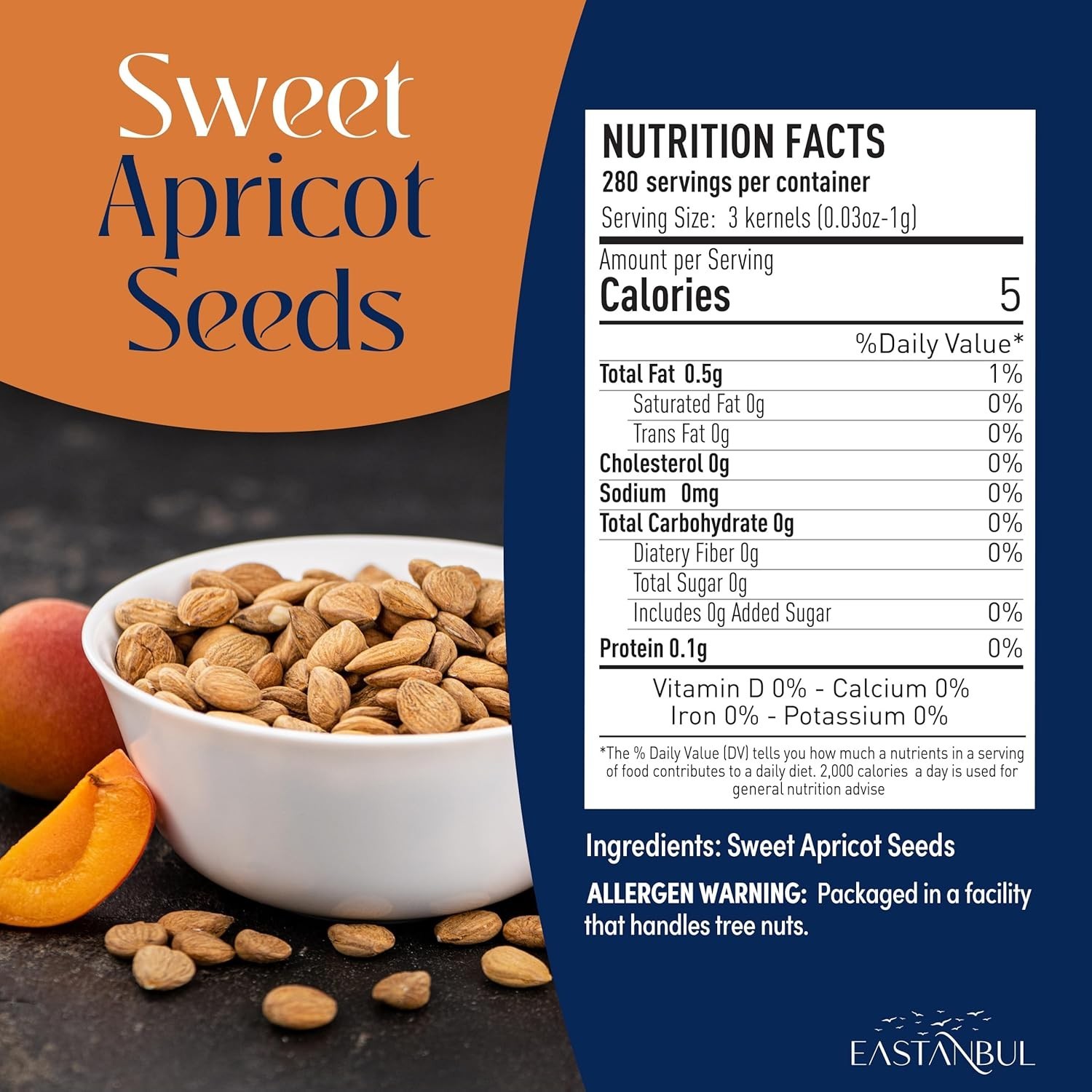 Versatile Sweet Apricot Kernels 10oz – Nutrient-Rich Snack & Culinary Ingredient