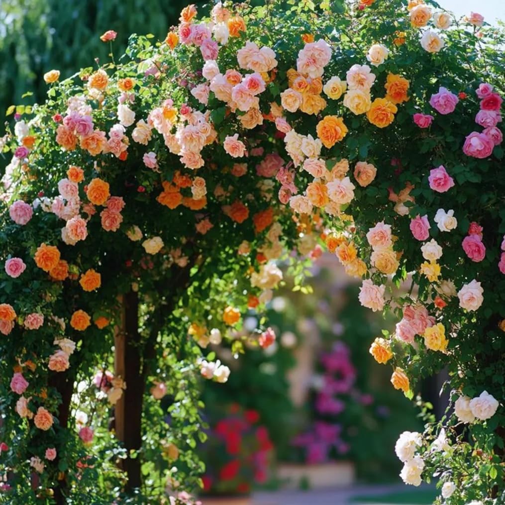 100PCS Mixed Color Climbing Rose Seed Beautiful Rosa Rose Vine Flower Seeds