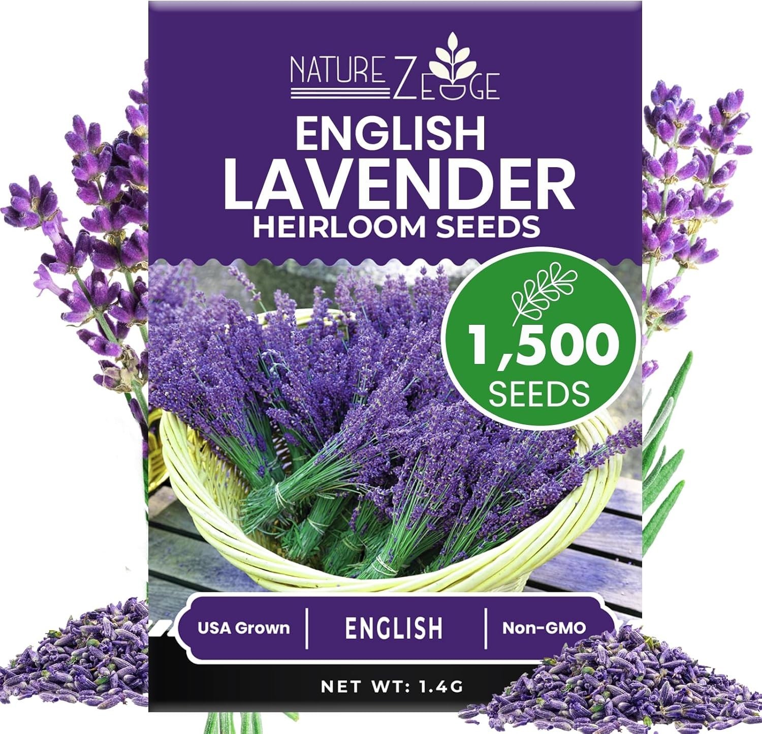 Indoor/Outdoor 1500 Lavender Seeds – Drought-Tolerant & Pollinator-Friendly