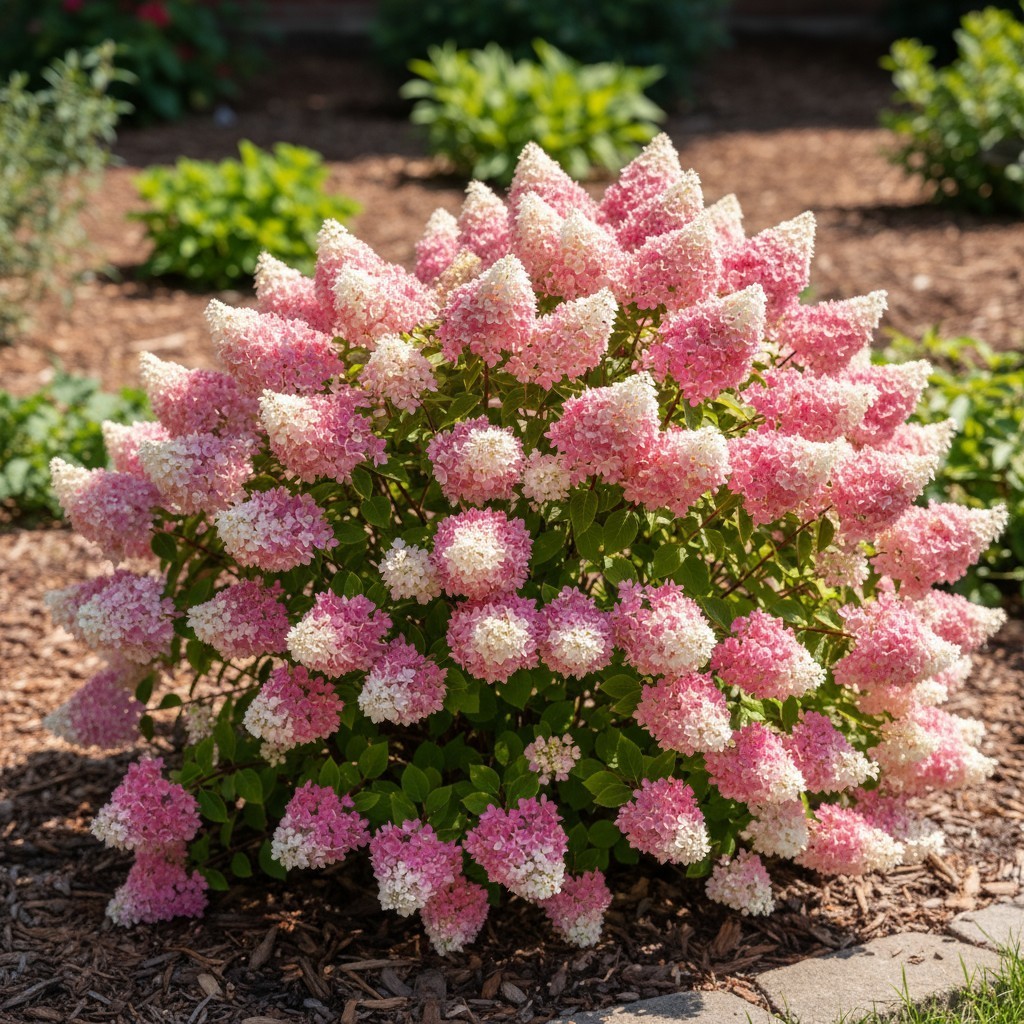 50 Panicle Hydrangea Seeds – Two-Tone Pink-White Flowers for Landscaping