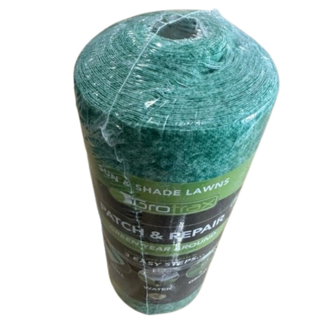 GrowTrax Biodegradable Grass Seed Mat, Year Round Green – 50 SqFt Quick Fix Roll