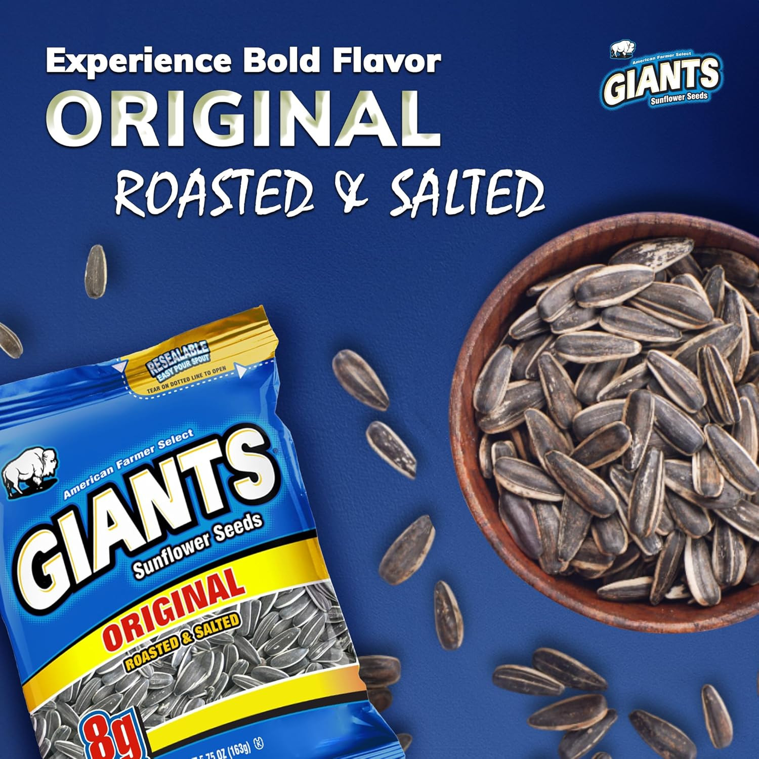 GIANTS Original Sunflower Seeds – Sunflower Seeds to Eat, Sunflower Seeds Bulk,