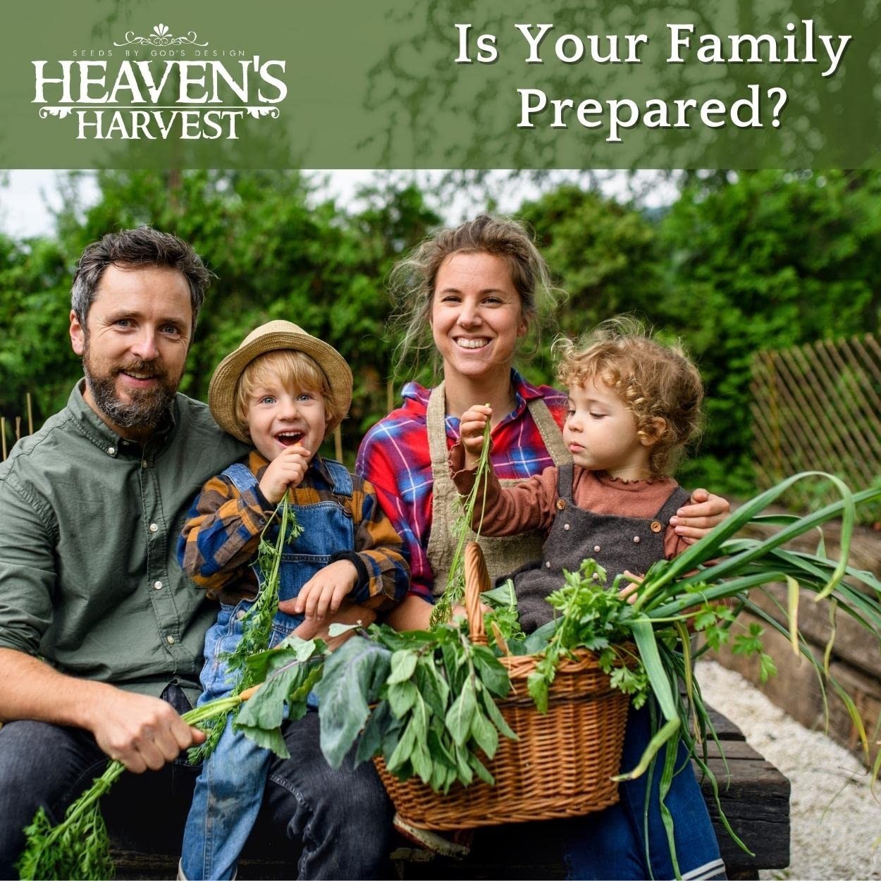 10-Year Survival Garden Seed Bank Kit | 25,000+ Heirloom Non-GMO Seeds & Storage