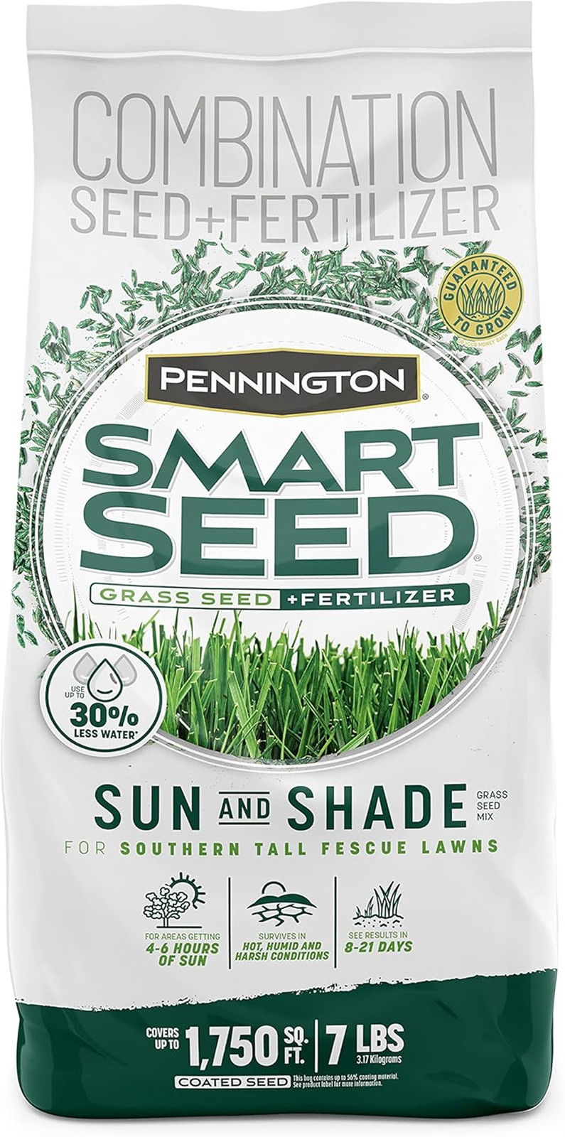Smart Seed Tall Fescue Sun & Shade Mix, 4/7 lb
