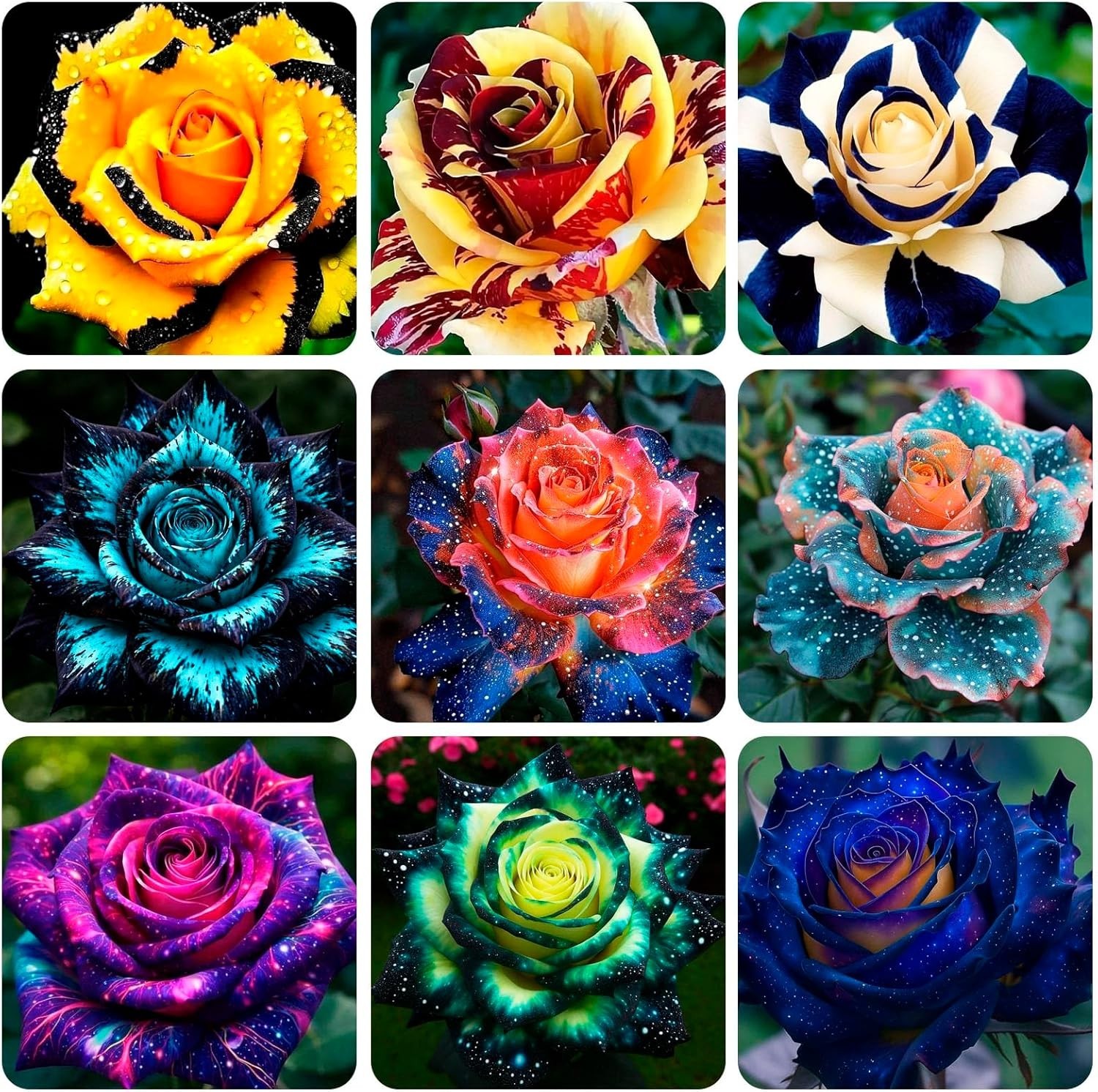 200+ Rose Hybrid Seeds for Planting Outdoor-Perennial Rare Rose Flowers Plant…