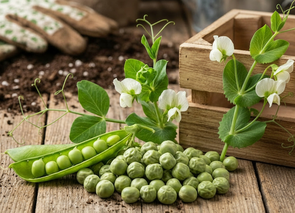 Sugar Snap Pea Seeds – Heirloom, Non-GMO, Sweet & Crunchy Garden Vegetable