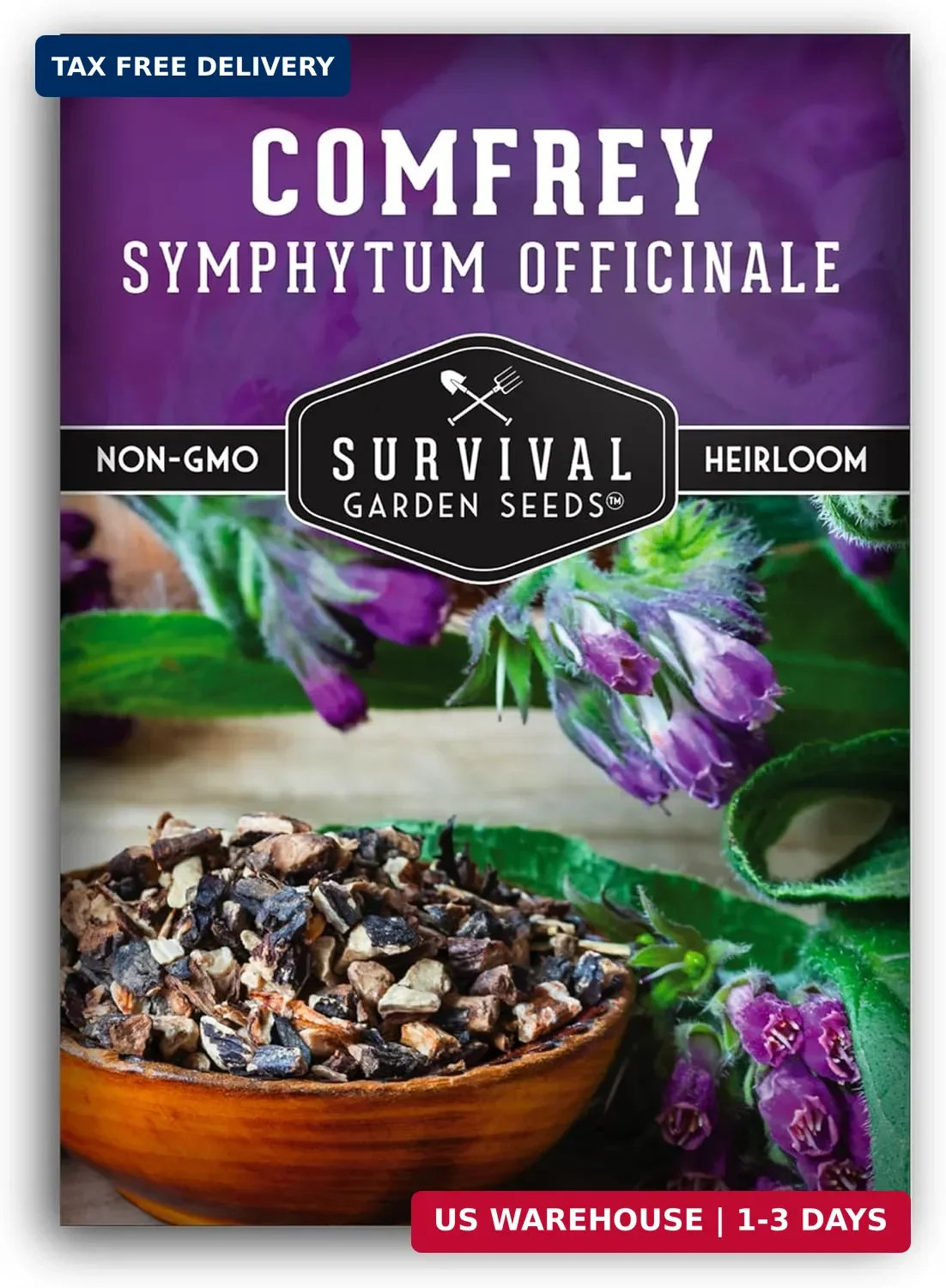 Comfrey Seeds for Planting – Symphytum Officinale Medicinal Perennial Herb for C