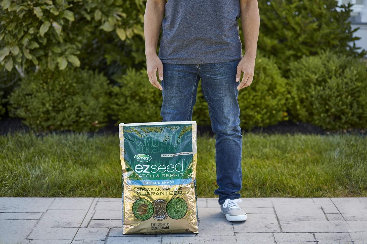 Scotts EZ Seed Patch & Repair for Sun and Shade Combination Mulch, Sun and Shade