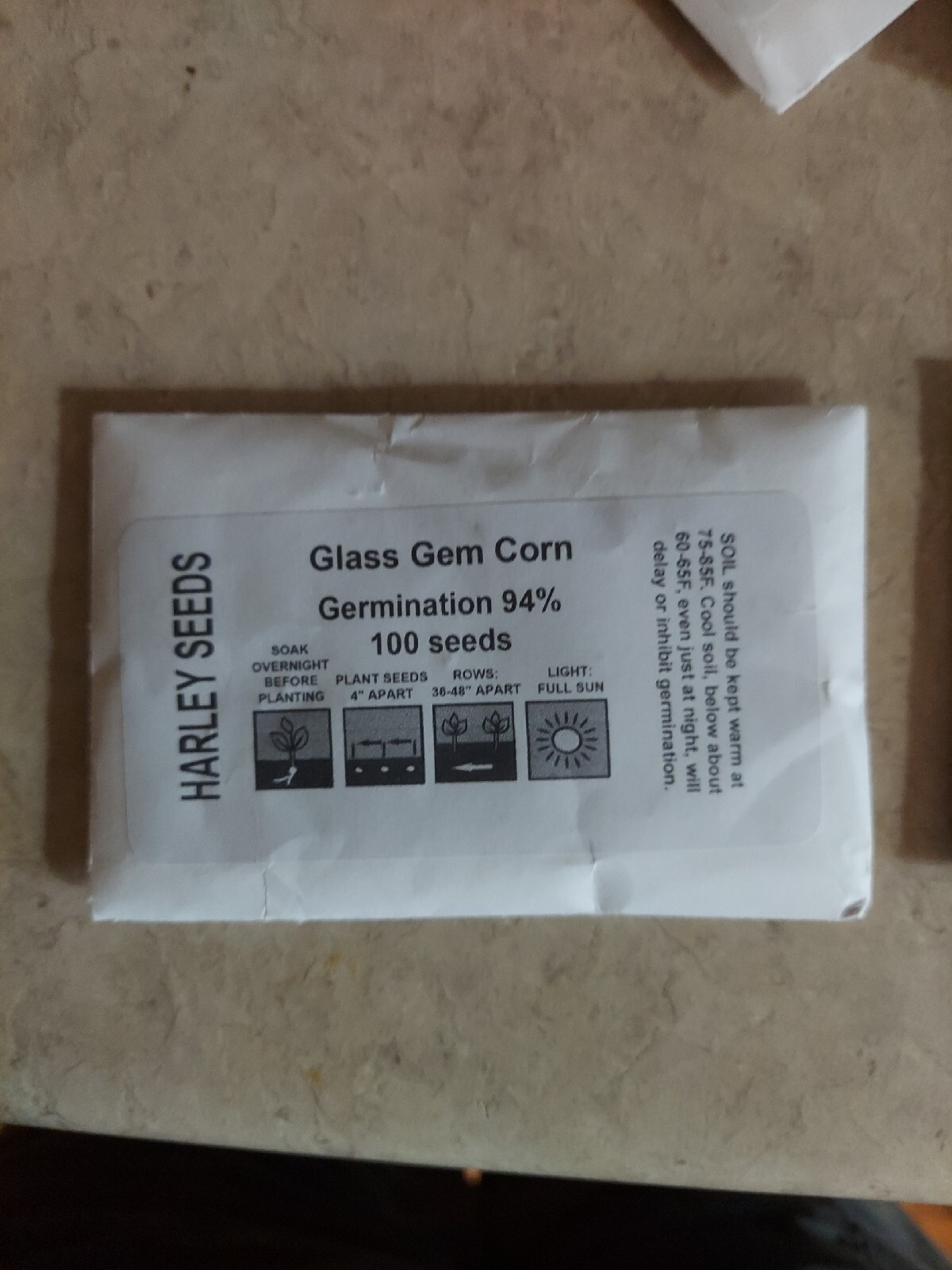 Glass Gem Corn Seeds Bulk (500 seeds)