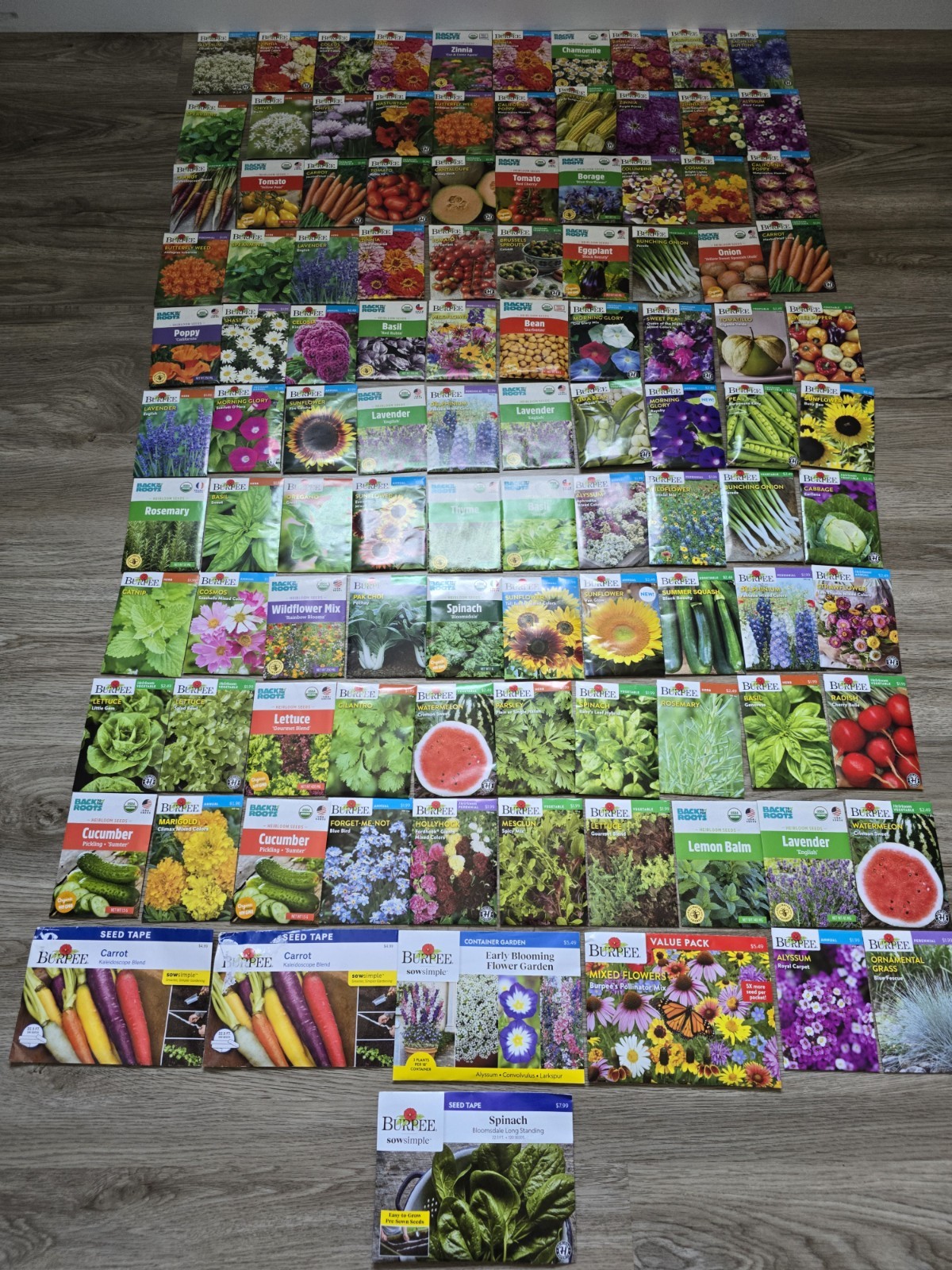 Lot 4 Of 107 seeds Vegetable, Flowers And Herb Seed Packets 2026 mix gardening.