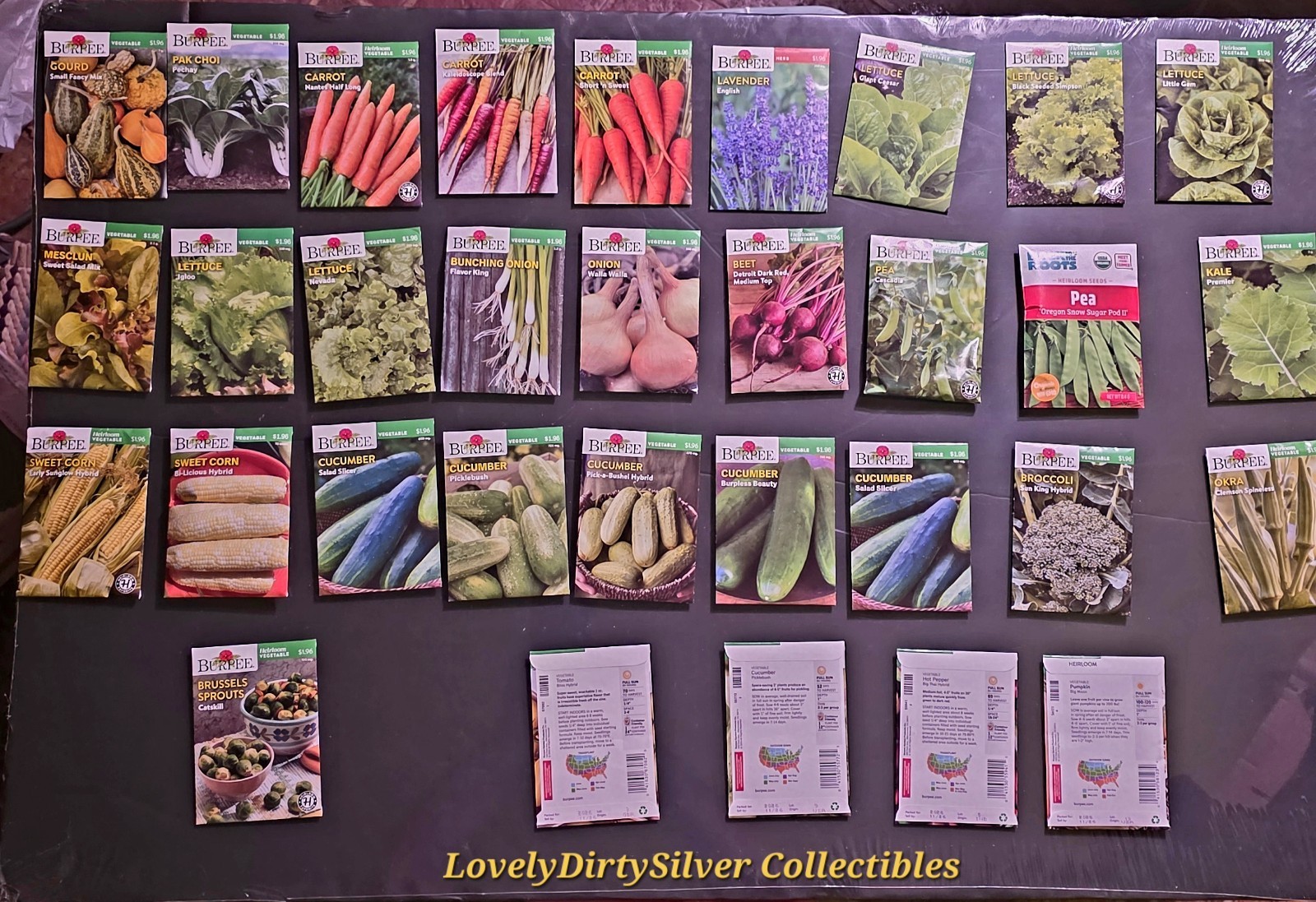 2026 SEEDS 32+ Varieties of ~ Burpee Vegetable Seeds ~ Heirlooms Too!