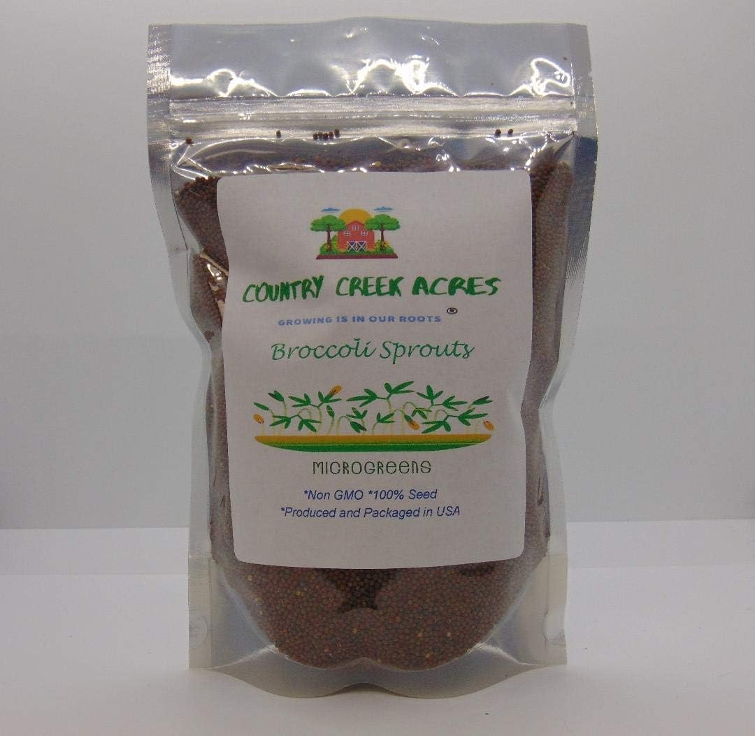 Broccoli Seeds for Sprouting Microgreens 8 oz Pure Seed