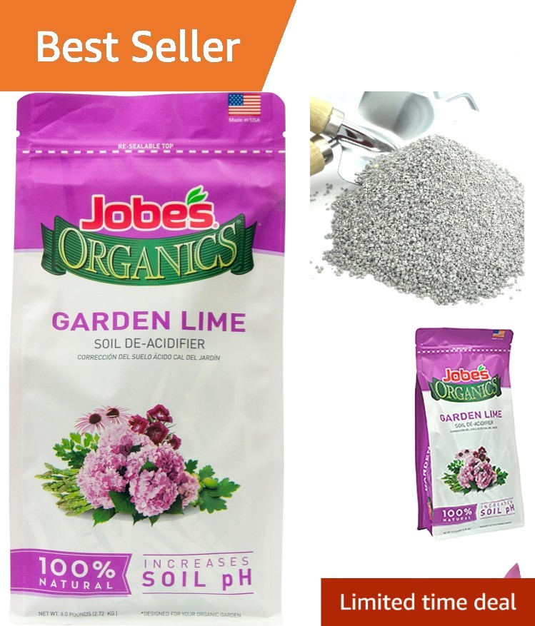 6 lbs Jobe’s Organic Garden Lime – Nutrient-Rich Soil Care for Flourishing Flora