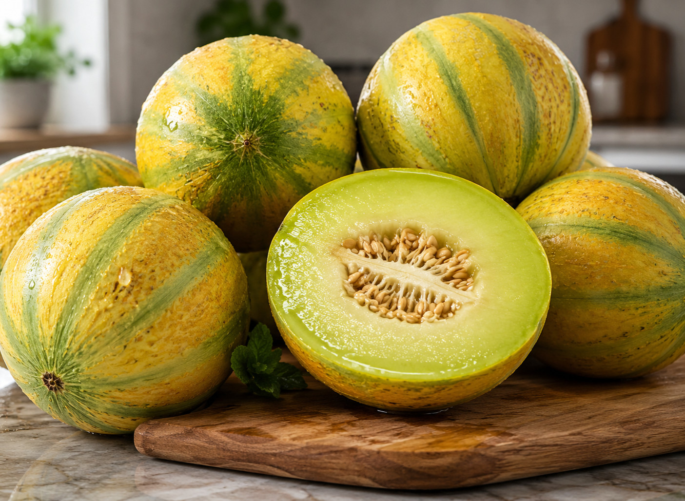 40 Israeli Ha’Ogen Melon Seeds! Exceptionally Sweet, Unique Flavor!