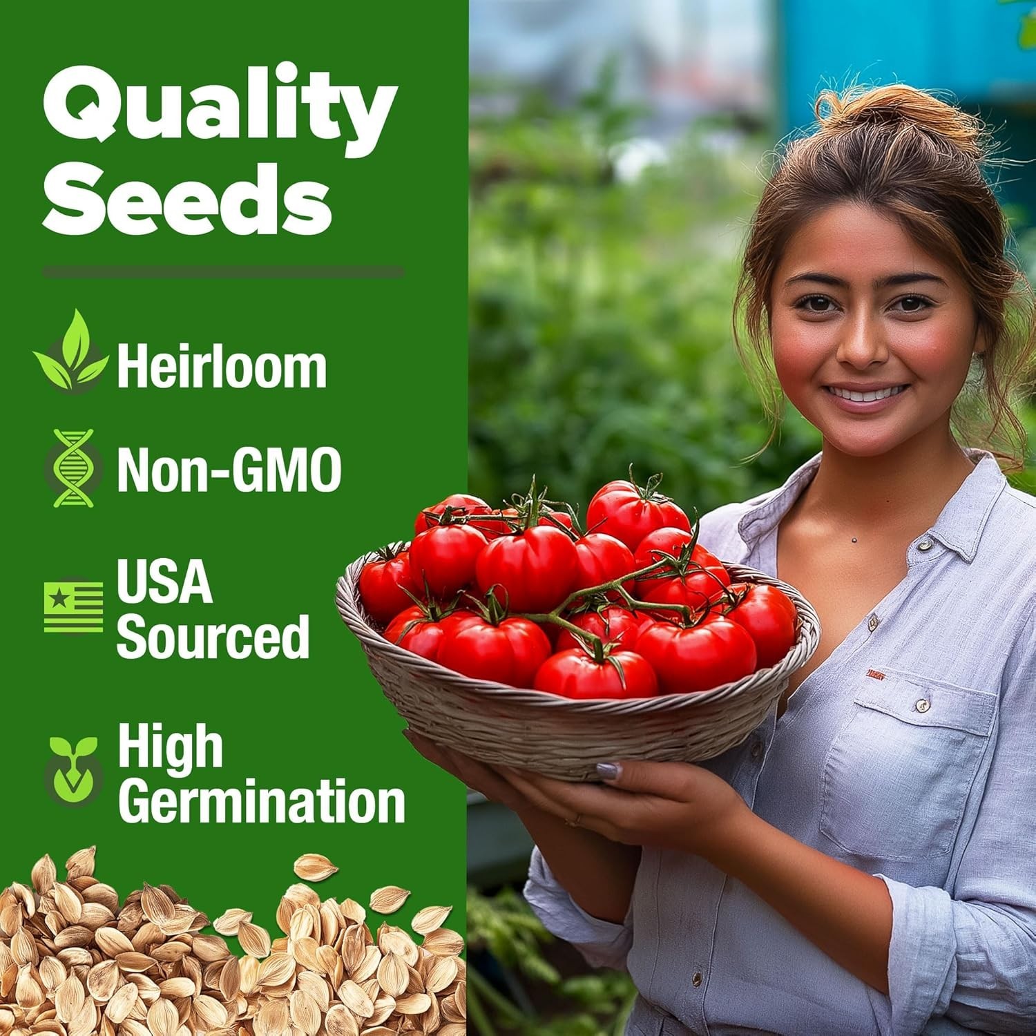 High Germination Beefsteak Tomato Seeds – 300 Heirloom Seeds for Any Gardener