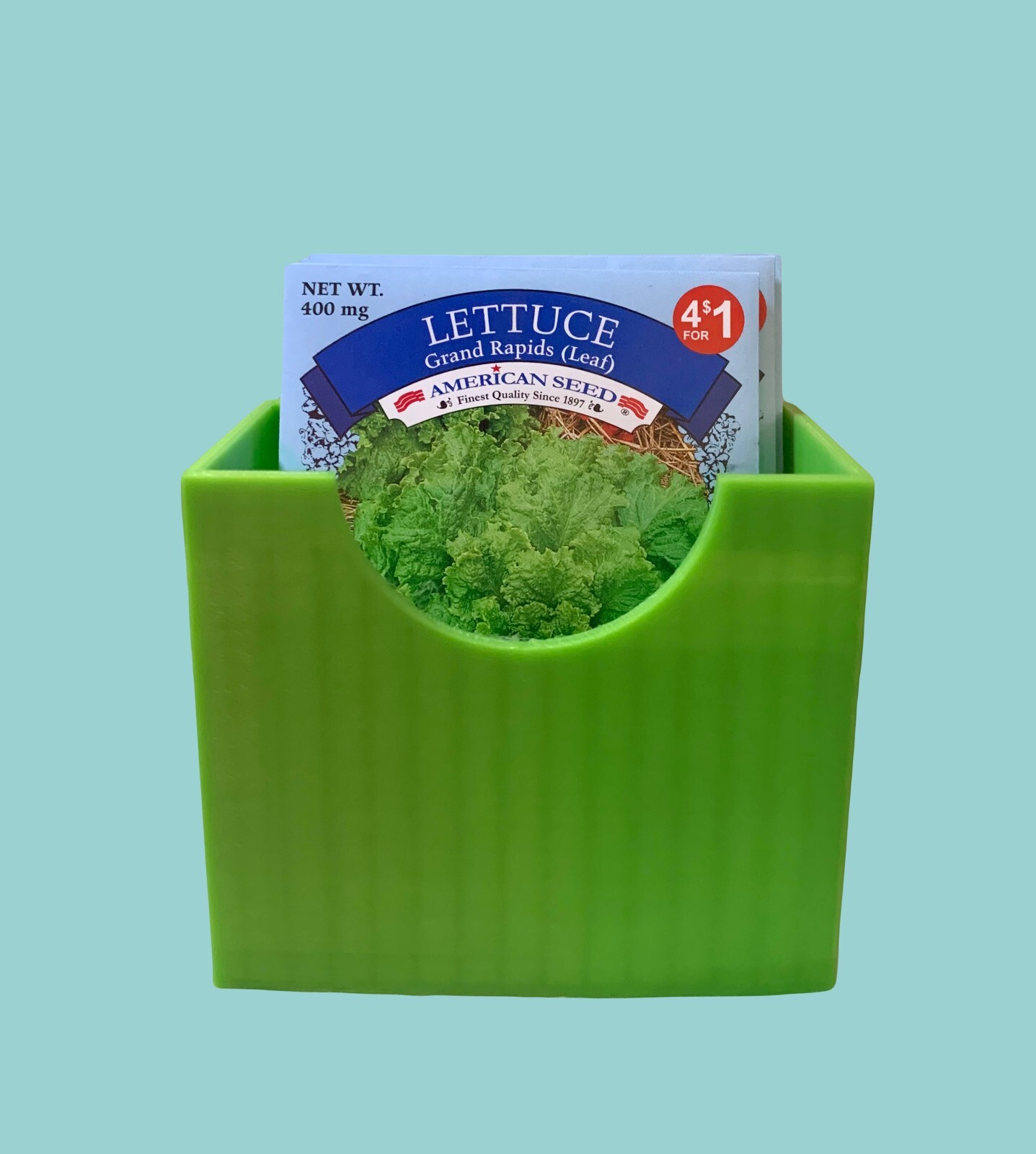 Seed Packet Box 3D Printed Seeds Case Garden Root Organizer for Planting Storage