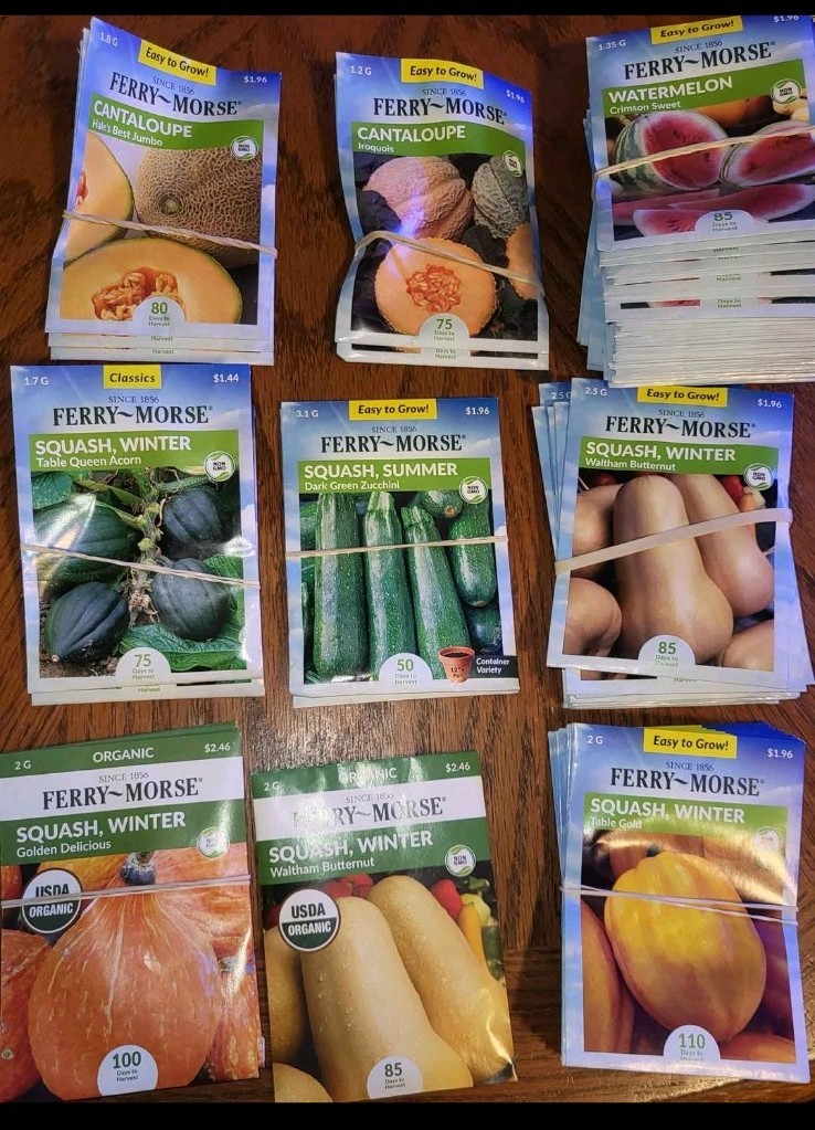 Ferry-Morse Vegetable & Herb Seeds Assortment Mixed Varieties 70 left hole lot