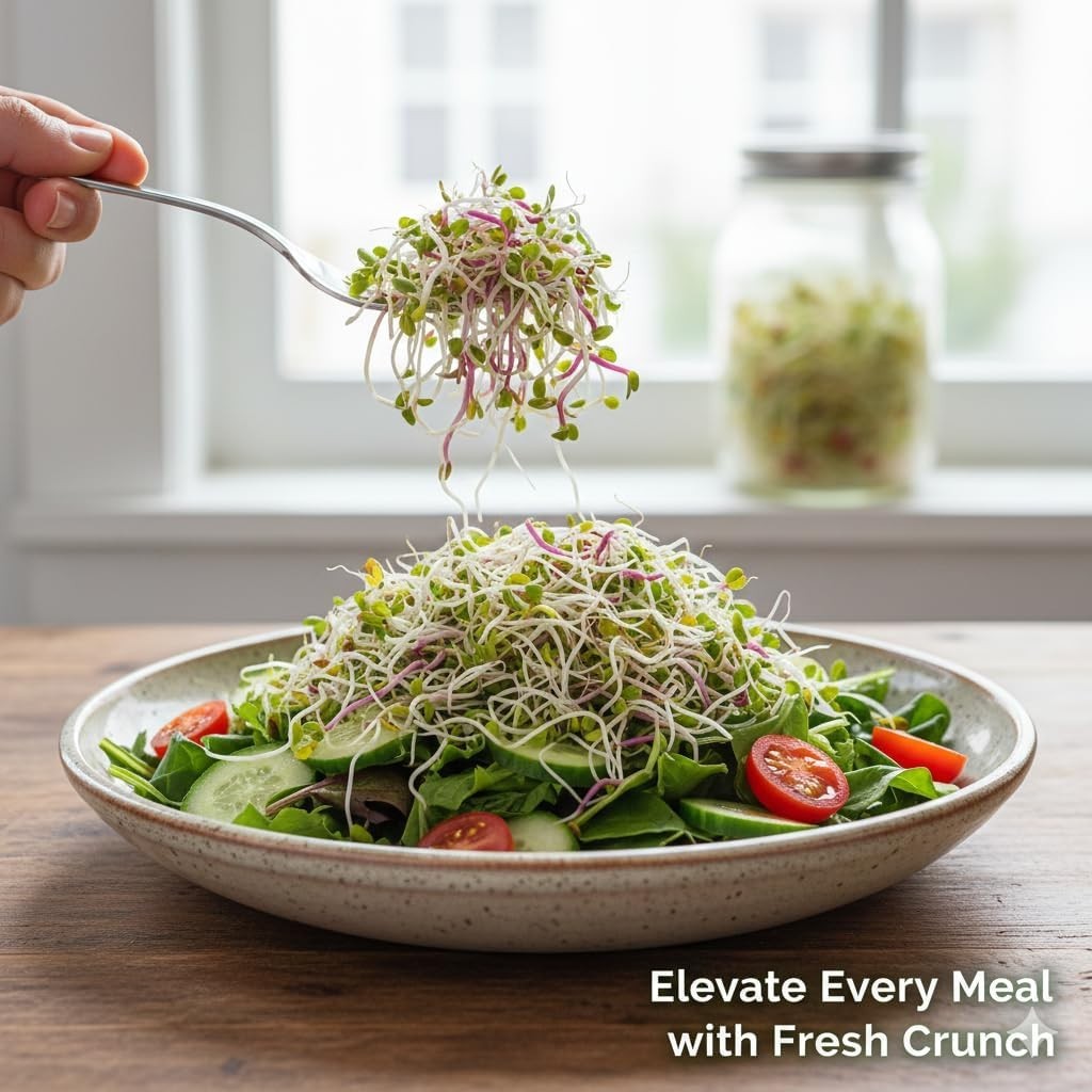 Ultra-Fast Germination Sprouting Seed Mix – Ready to Eat Microgreens in 5 Days