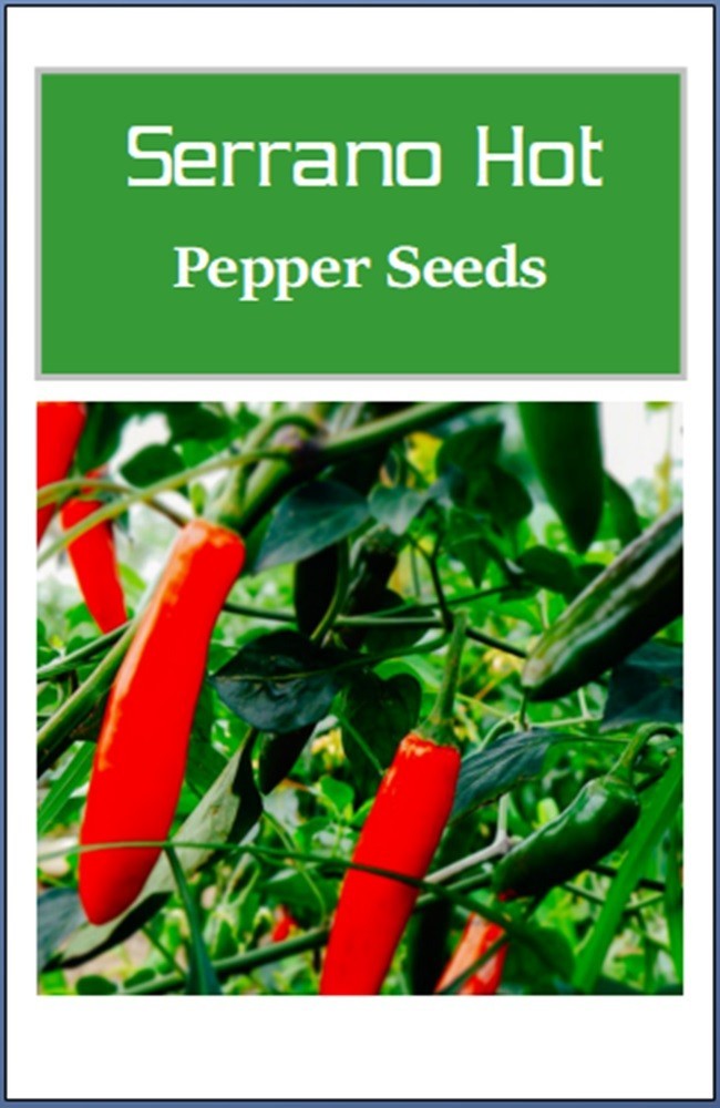 Serrano Hot Pepper Seeds | NON-GMO | Heirloom | Fresh Garden Seeds