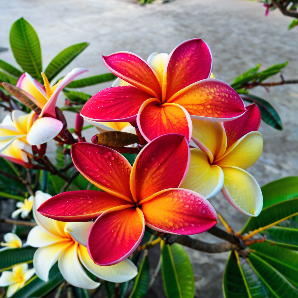 5 Plumeria Seeds Perennial Flowers Flower Frangipani US SELLER “Dark Orange”