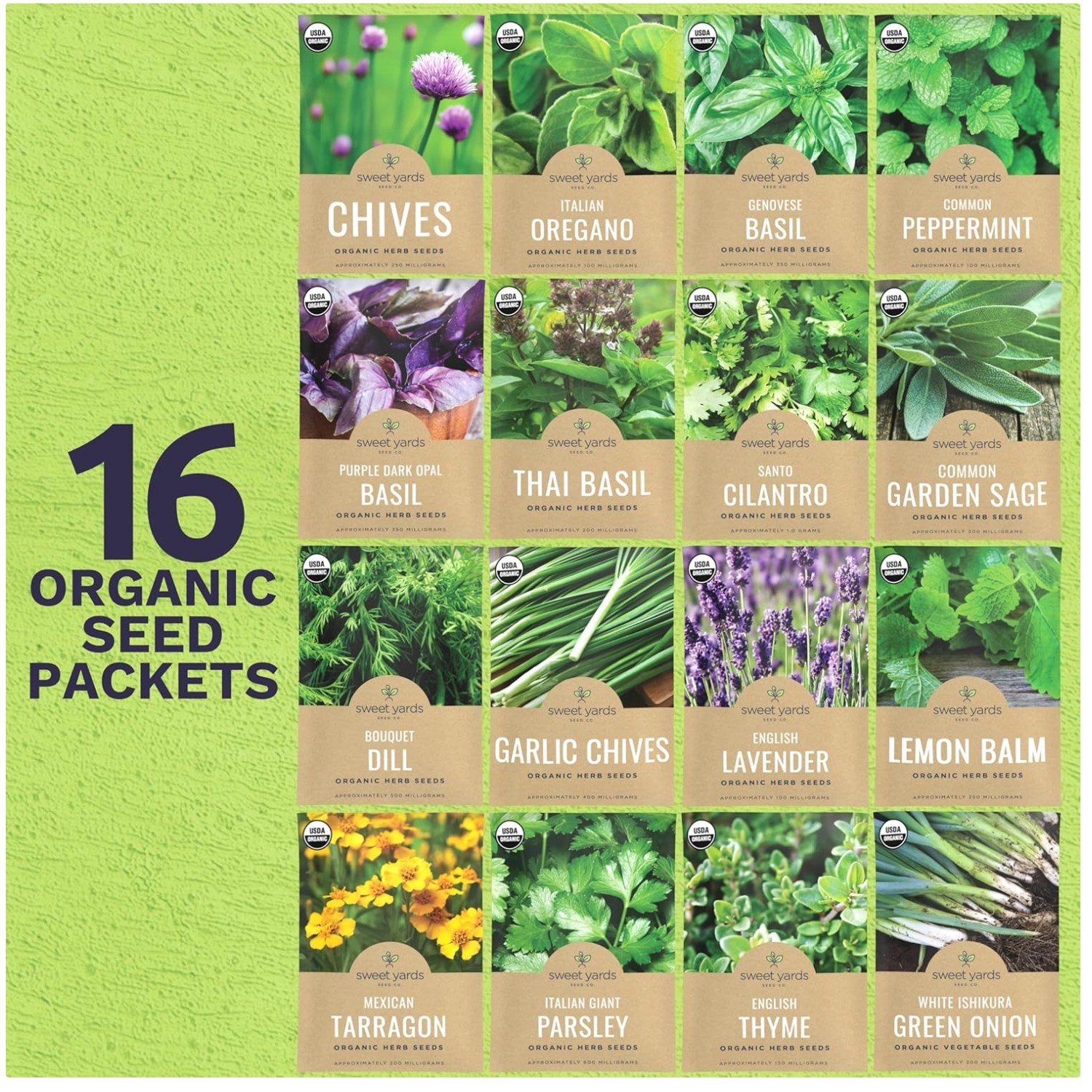 Certified Organic Herb Seed Pack – Indoor & Outdoor Planting