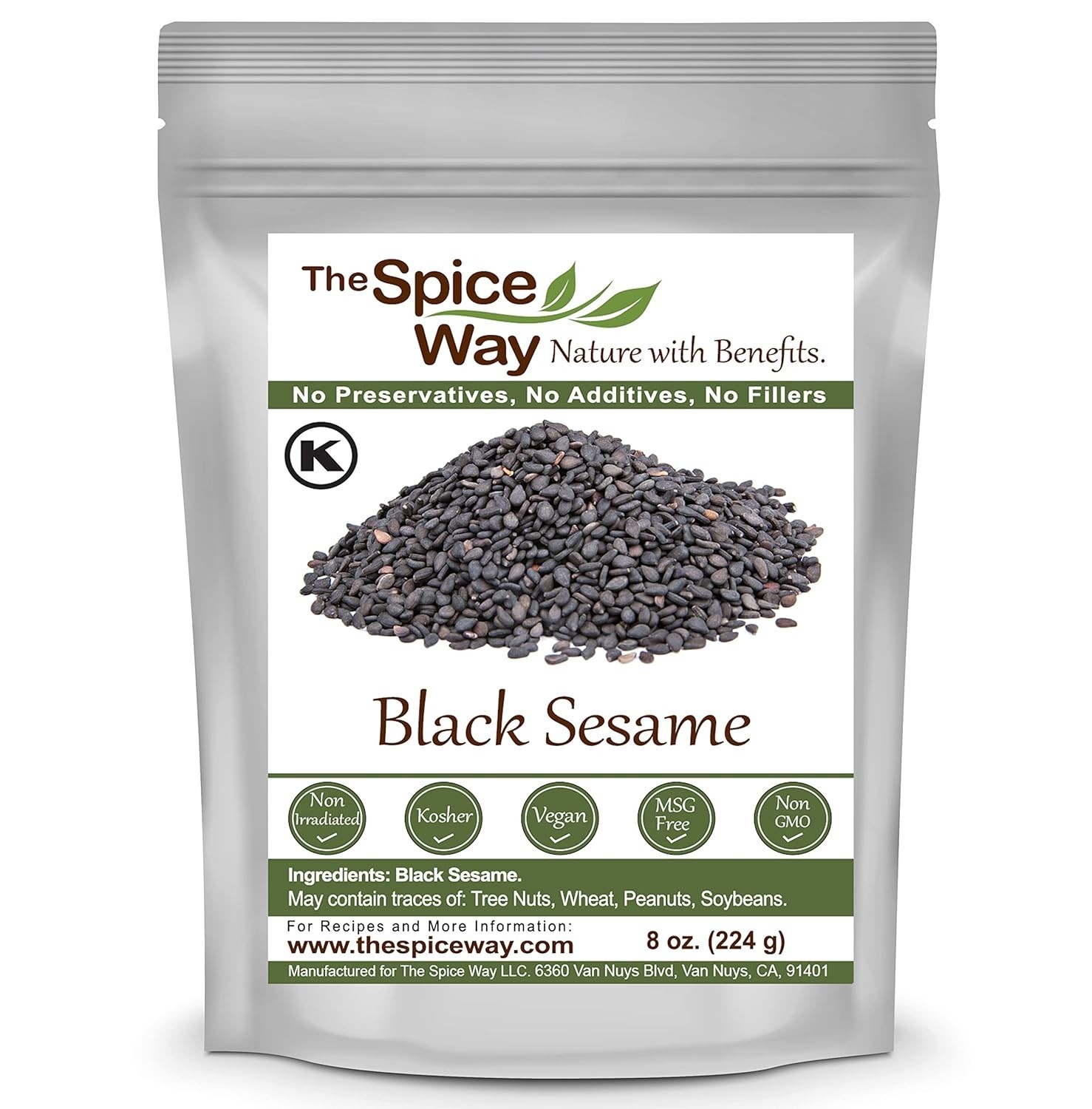 8 oz Black Sesame Seeds – Nutty Flavor, Keto & Friendly Cooking Essential